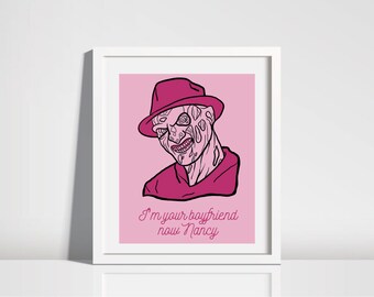 Pink Freddy Digital Print