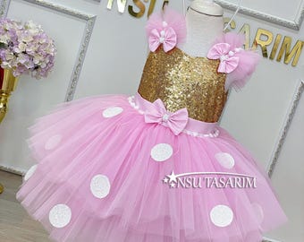 Luxury Rose Gold Minnie Mouse Dress - Etsy Norway Luxury Rose Gold Minnie Mouse Dress - Etsy Norway