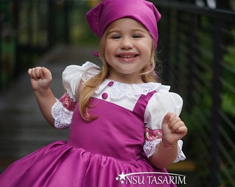 Mascha Kleid. Masha und das Bärenthema. für besondere Anlässe. Baby Mädchen Masha Kleid. 1. Geburtstagskleid. Mascha Kostüm.