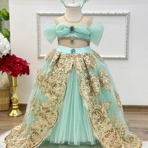 Aladdin jasmine dress. Princess jasmine dress. Kids party dress. Birthday dress. 1st birthday girl outfit. Handmade!