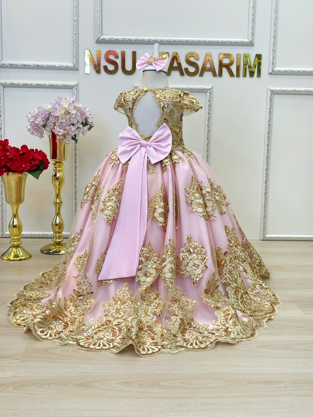 Full Lenght Long Tail High Low, Princess Gown, Couture