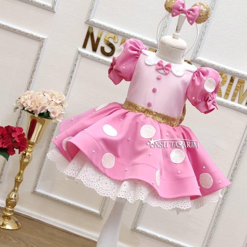 Red Minnie Dress. Baby Girl Dress. Minnie Mouse Birthday Dress. Red Black  Sequin. Sparkle Minnie Dress. for Special Occasion. Handmade! - Etsy