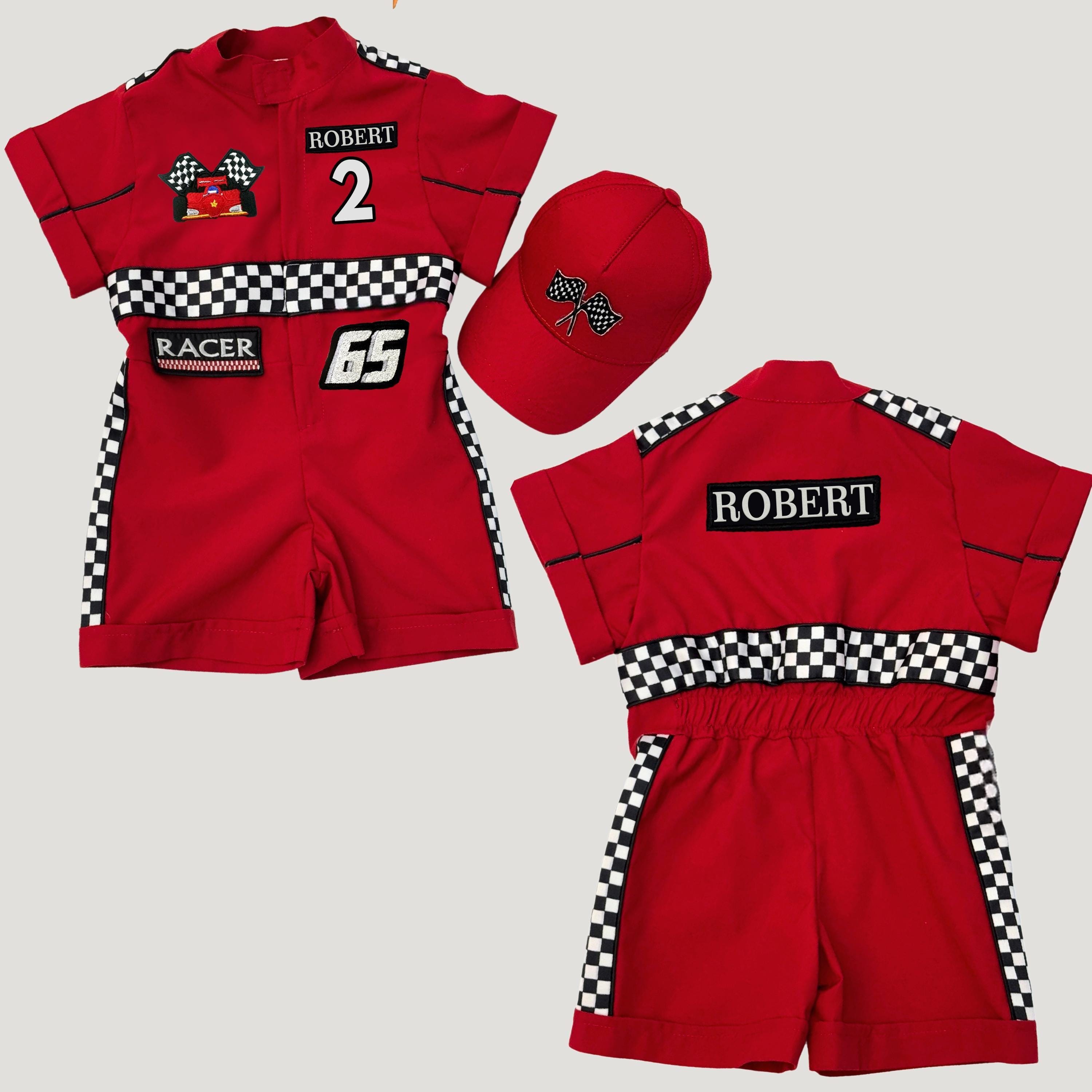 Baby Racer Style Personalized Race Car Birthday Costume for Toddlers - Toddler Racer ...