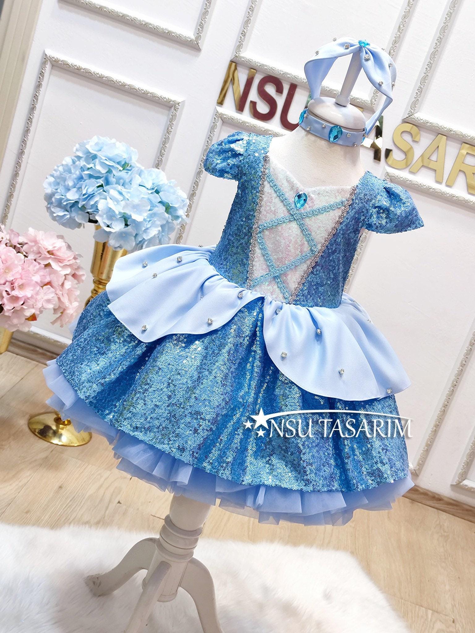 cinderella birthday dress Cinderella Dress . Baby Girl Dress. Cinderella Birthday Dress. Sparkle  Cinderella Dress. for Special Occasion. Handmade!