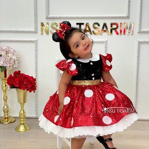 Minnie Mouse Christmas Dress - Etsy Minnie Mouse Christmas Dress - Etsy