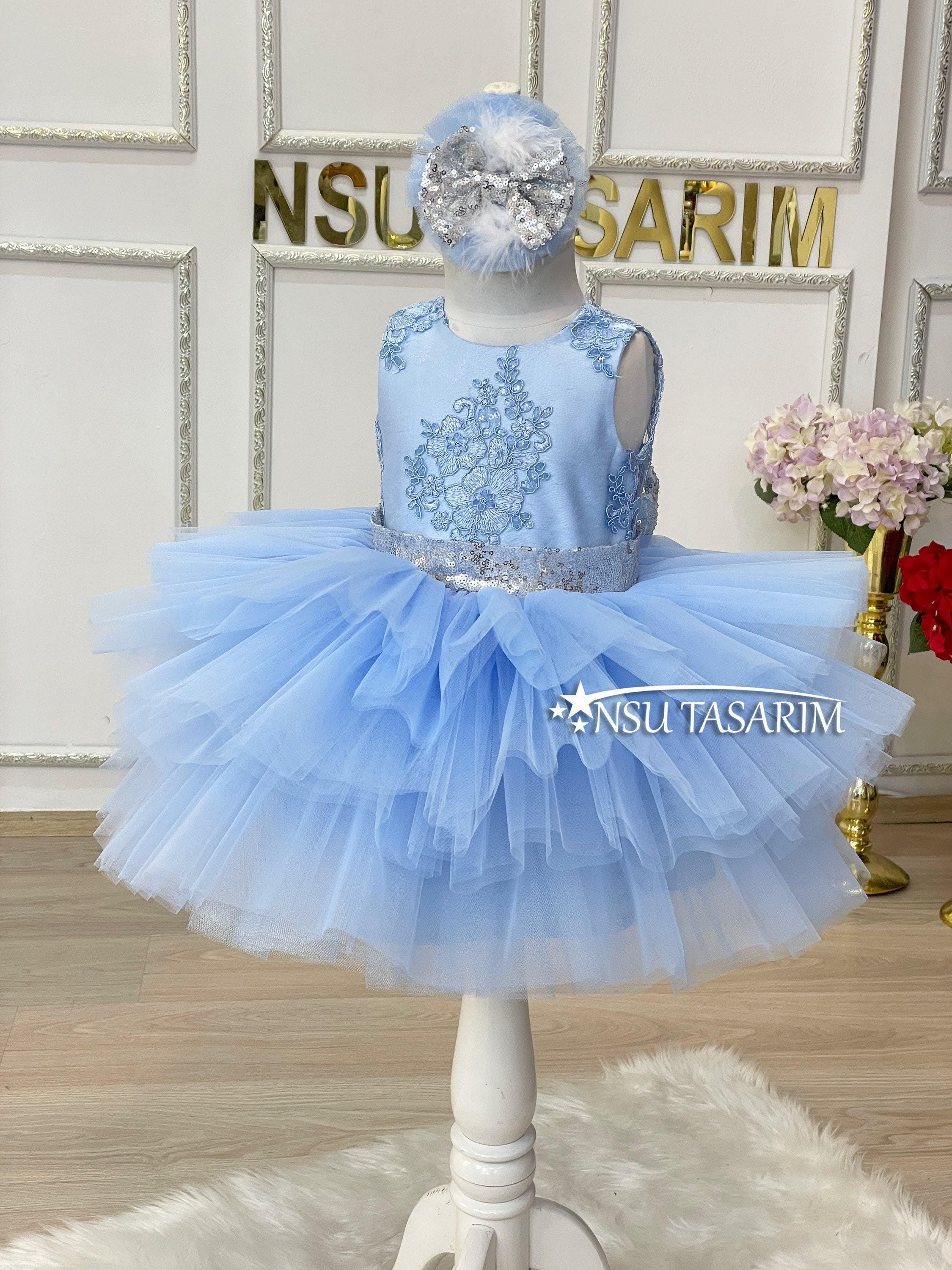 blue dress for baby girl Baby Blue Dress | Baby Pink Dress main image 0