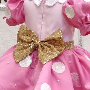 Pink Minnie Mouse Costume. Baby Girl Dress. Minnie Mouse Birthday Dress ...