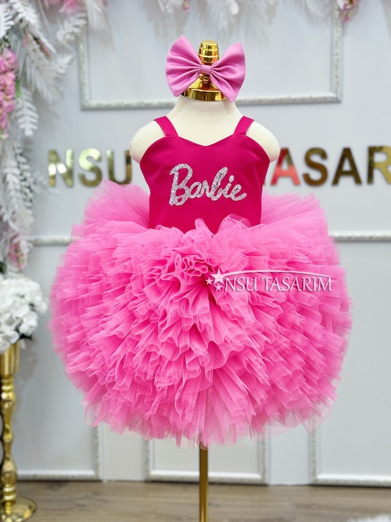 Princess Dress Party Wear Barbie Outfit For Baby Girl Barbi Baby