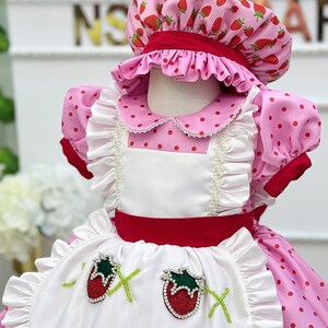 1st birthday strawberry costume for baby girl