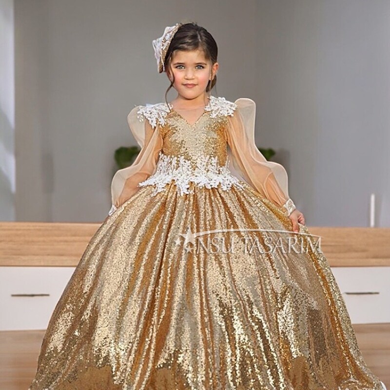 Gold Sequin Dress - Etsy