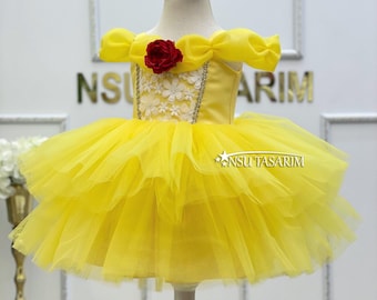 Belle dress. Beauty and the best. Princess belle costume. Yellow belle dress.For special occasion. Handmade!