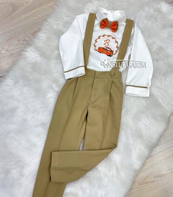 Lightning Mcqueen Suit. Birthday Pants Set.lightning Mcqueen