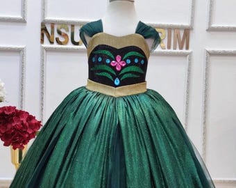 prom dress green Deep Green Long Flowy Prom Dress With Lace Bustier And Corset Back main image 1