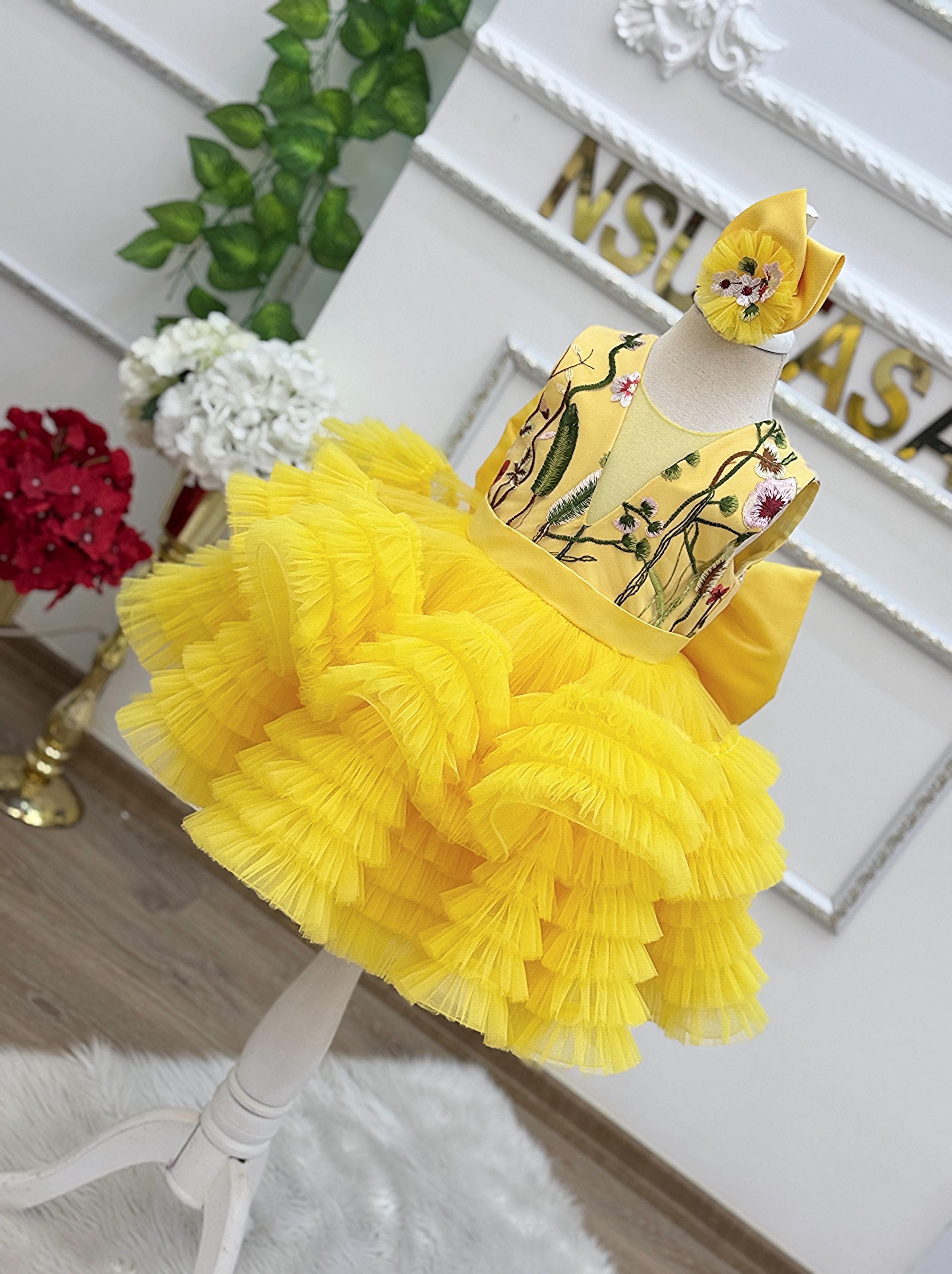 Vestido Amarillo Vestidos Elegantes Para NiÃ±a De AÃ±os Vestidos