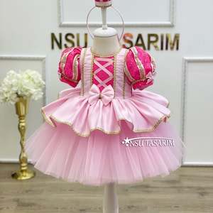 Aurora Dress for Girls, Princess Aurora Costume, Fairy Tale Princess Dress, Sleeping Beauty Outfit, Kids Halloween Cosplay