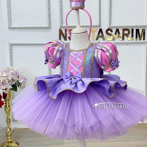 Baby Girl Lavender and Pink Princess Dress