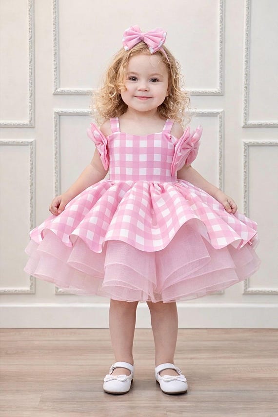 Barbi Costume Baby Girl Dress | Pink Party Outfit, Special Occasion Dress Barbi Costume Baby Girl Dress | Pink Party Outfit, Special Occasion Dress