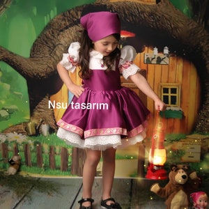 Masha dress. masha and the bear theme. for special occasion