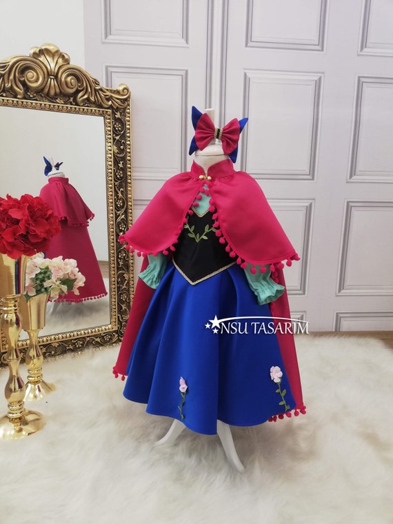 Vestido de la princesa Ana. Disfraz de la princesa Ana. Vestido con tematica de Ana. Para ocasiones especiales. Vestido de Ana Etsy Espana