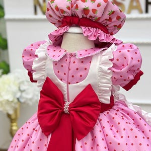 Strawberry themed toddler dress