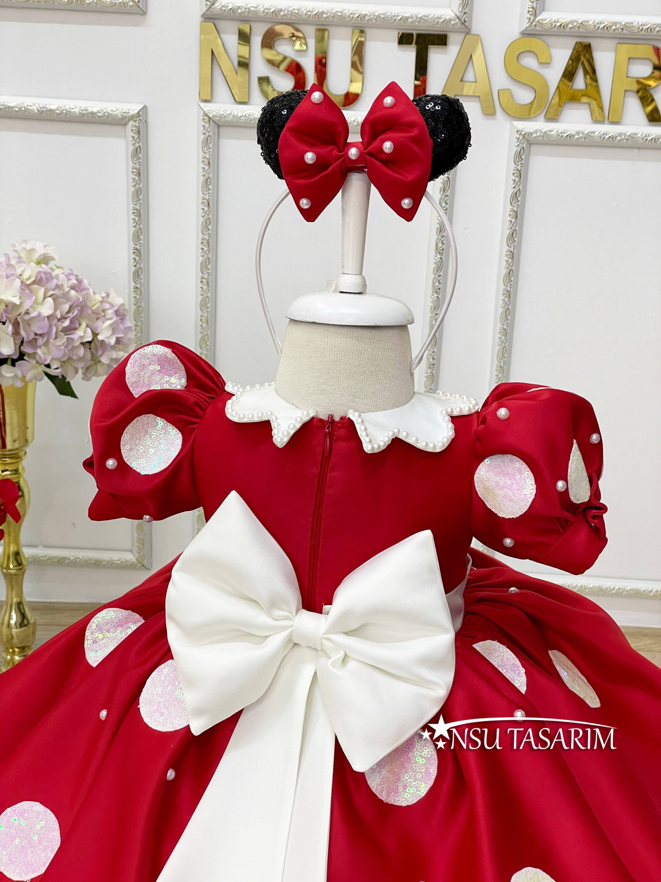 Red Minnie Mouse Dress. Baby Girl Dress. Minnie Mouse Birthday Etsy