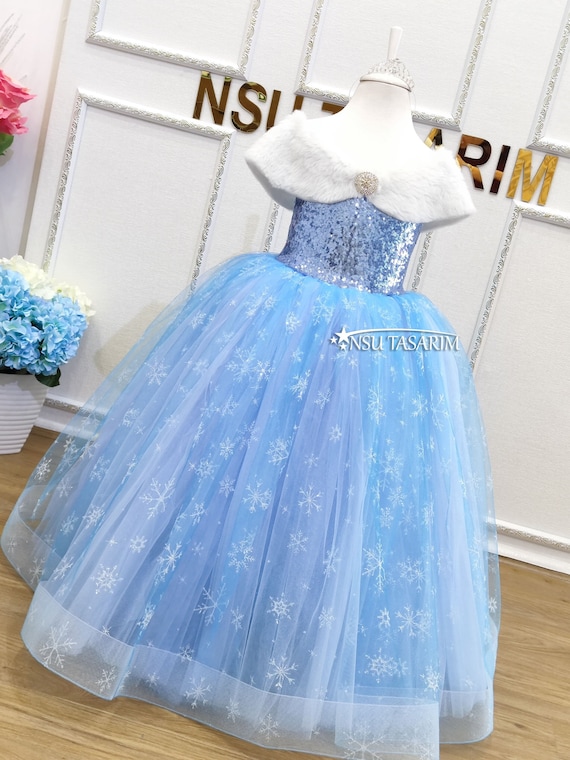 Halloween Costumes | Frozen Inspired Dress And Hood | Mia Belle Girls