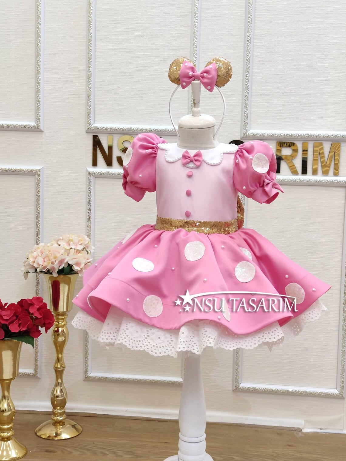 Pink Minnie Mouse Dress. Baby Girl Dress. Minnie Mouse Etsy