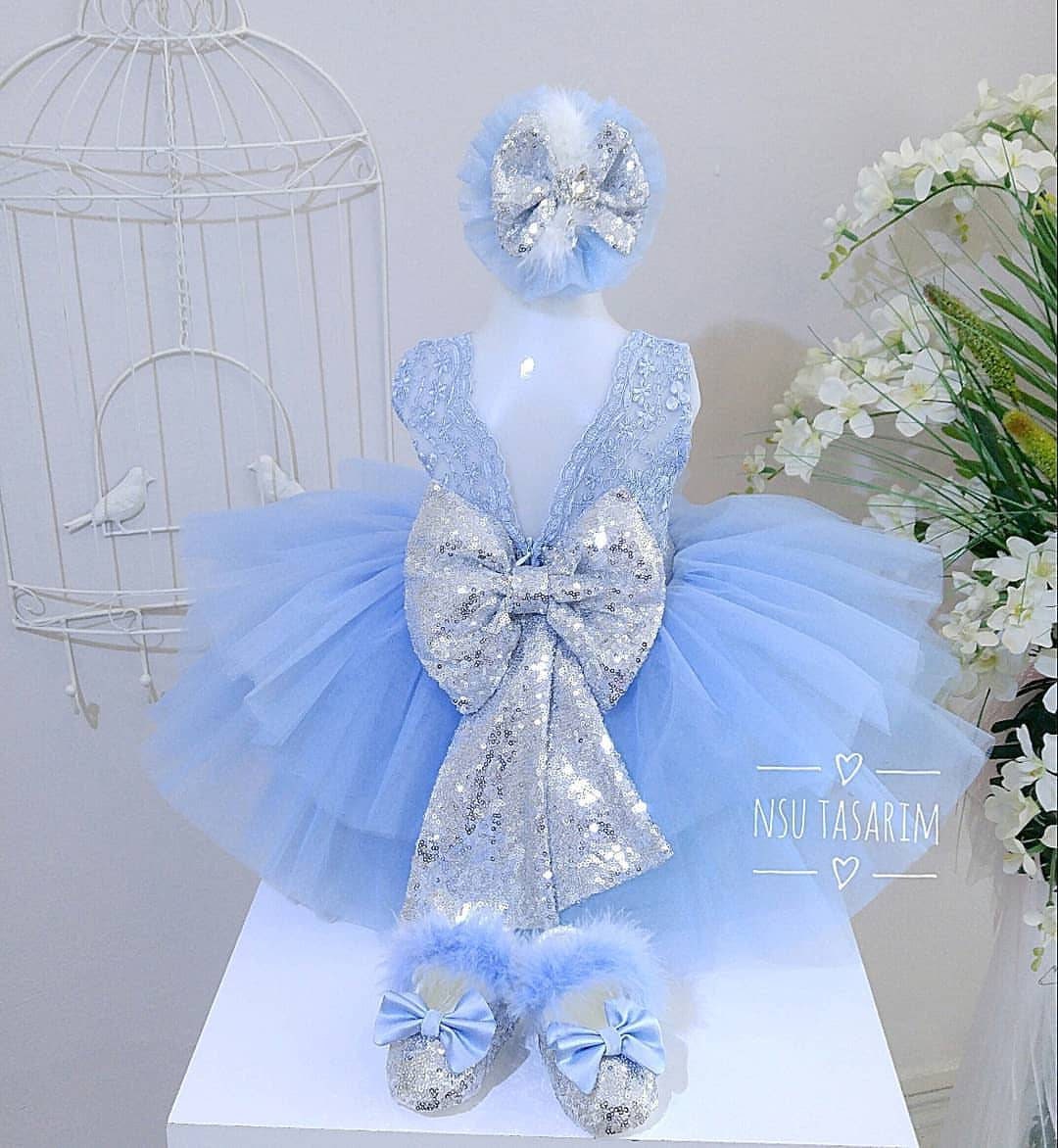 2024 First Birthday Princess Party Dress for Baby Girls Children's Big Bow  Flower Girl Dresses for Weddings Toddlers Pink Frocks - AliExpress