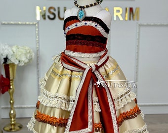 Moana costume, Moana Dress, Moana Halloween Costume, Moana princess, Moana birthday outfit