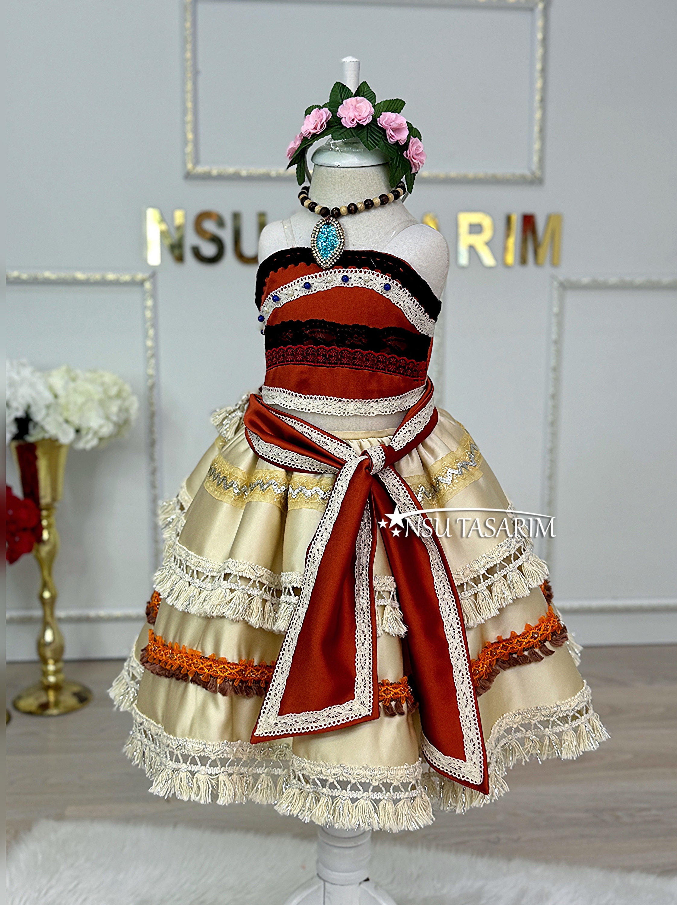 Costume Vaiana Oceania Vestito Oceania Disney Vaiana Vestito