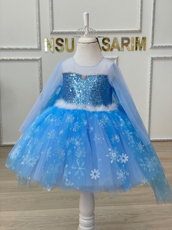 Tulle Dress Rock Your Baby Frozen Dress Disney Frozen Toddler Girls Tulle Dress  Blue Ombre 5T
