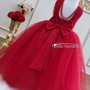 Red colour baby best sale dress