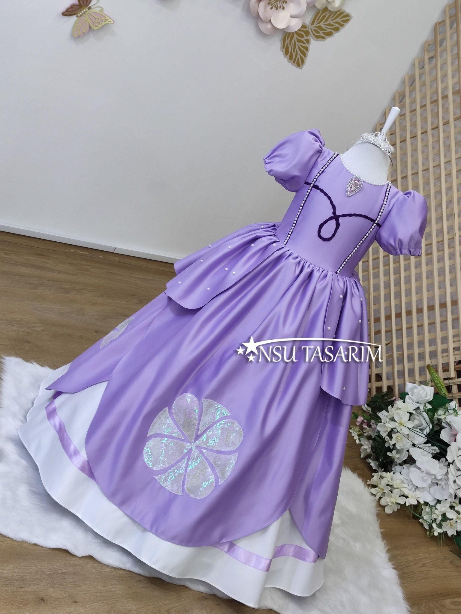 Sofia the First Inspired Dress, Princess Costume, Birthday Party Dress Sofia the First Inspired Dress, Princess Costume, Birthday Party Dress