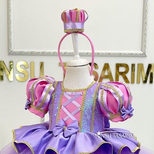 Baby Couture Rapunzel Dress with Tutu Skirt