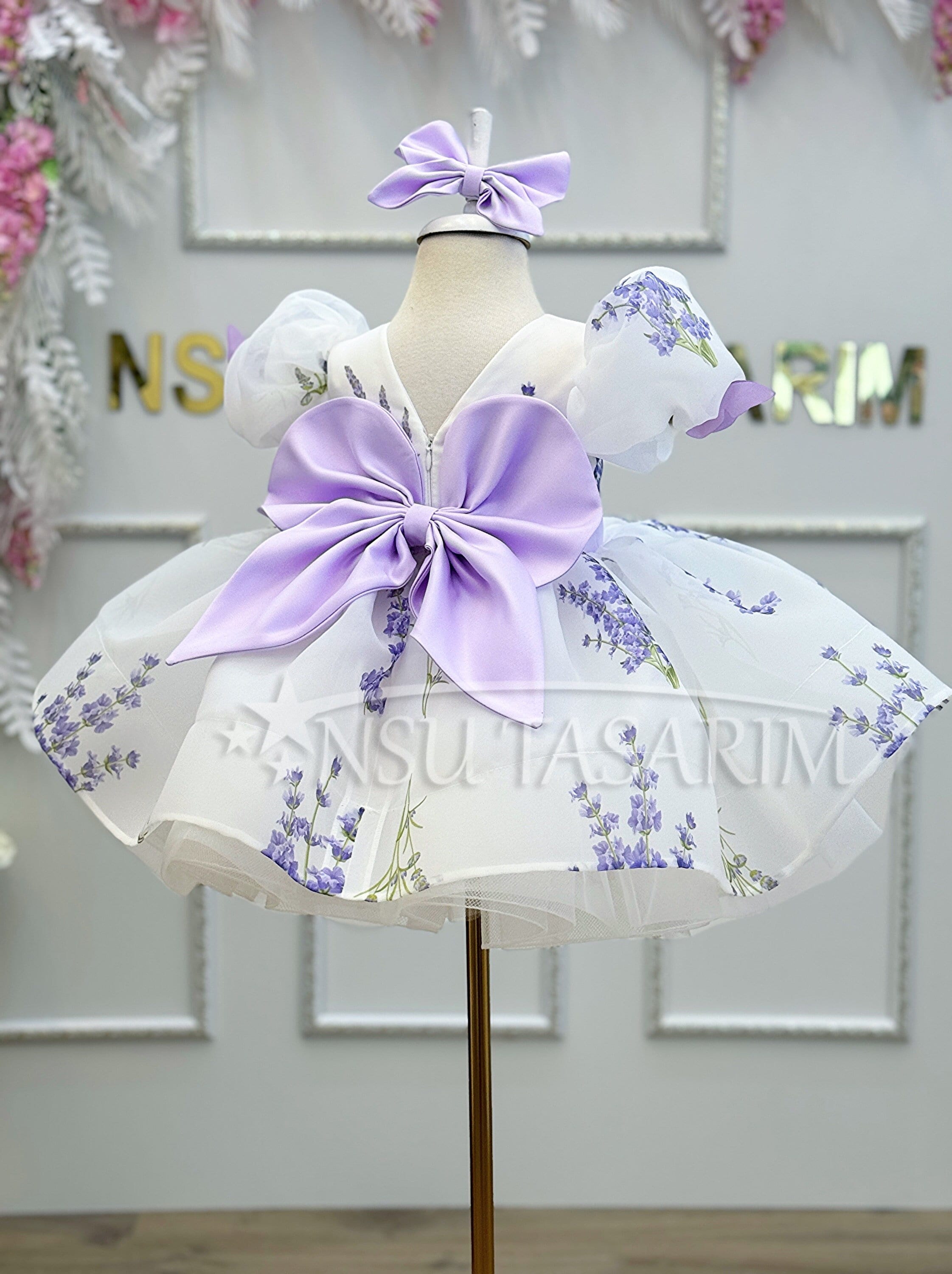 baby girl lavender easter dress