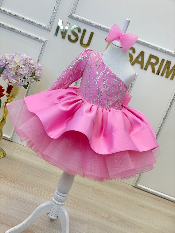 Baby girl hot pink best sale dress
