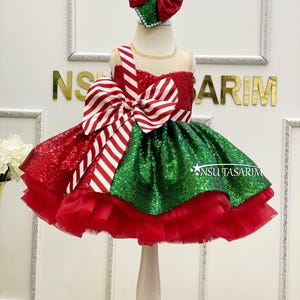 joy christmas dress Red