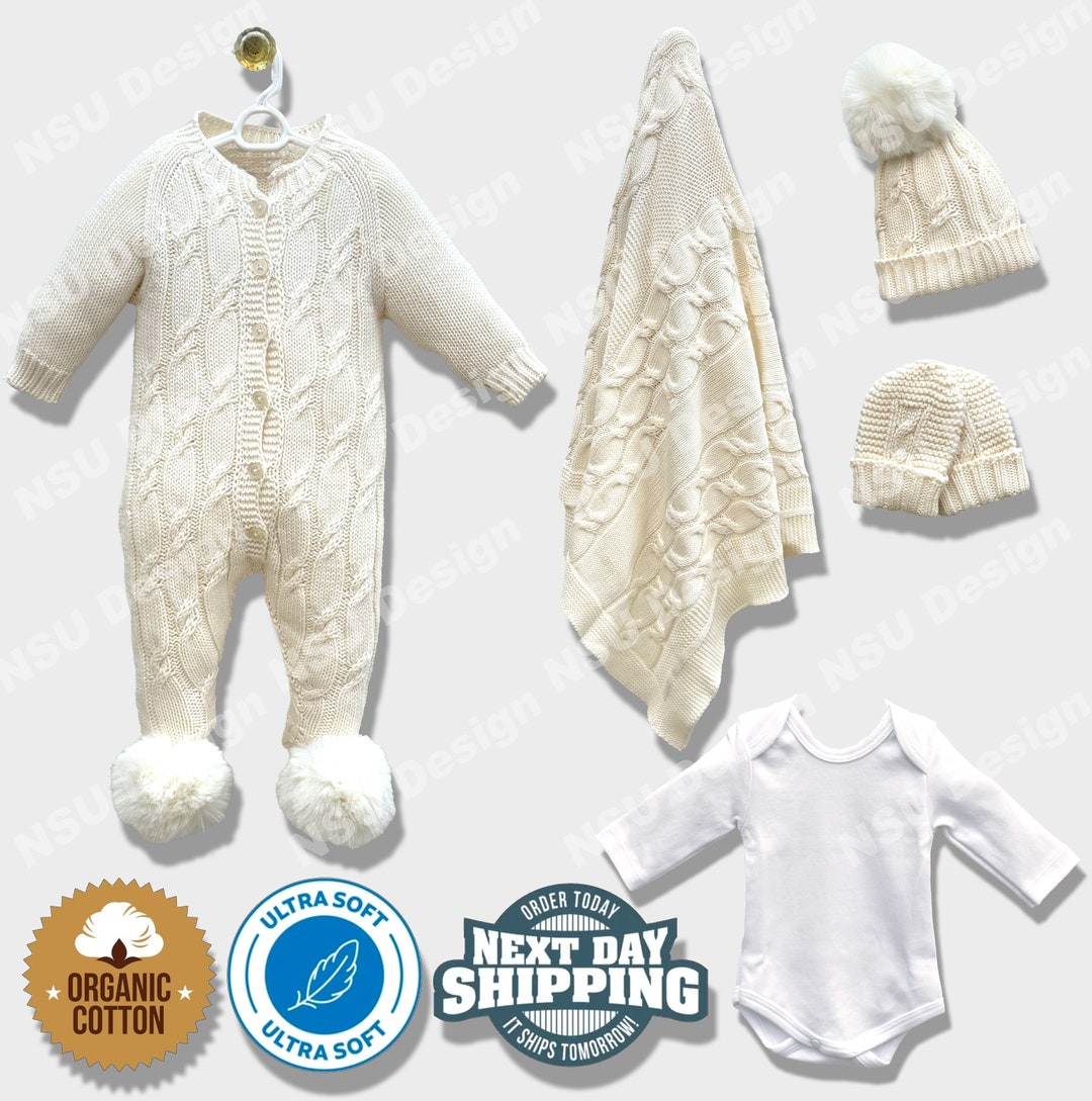 Coming Home Outfit, Newborn Go Home Outfit, New Born Knit Hospital