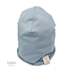 Beanie simply thin, single layer Rauchblau