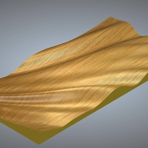 Wavy Flag STL file for CNC Router