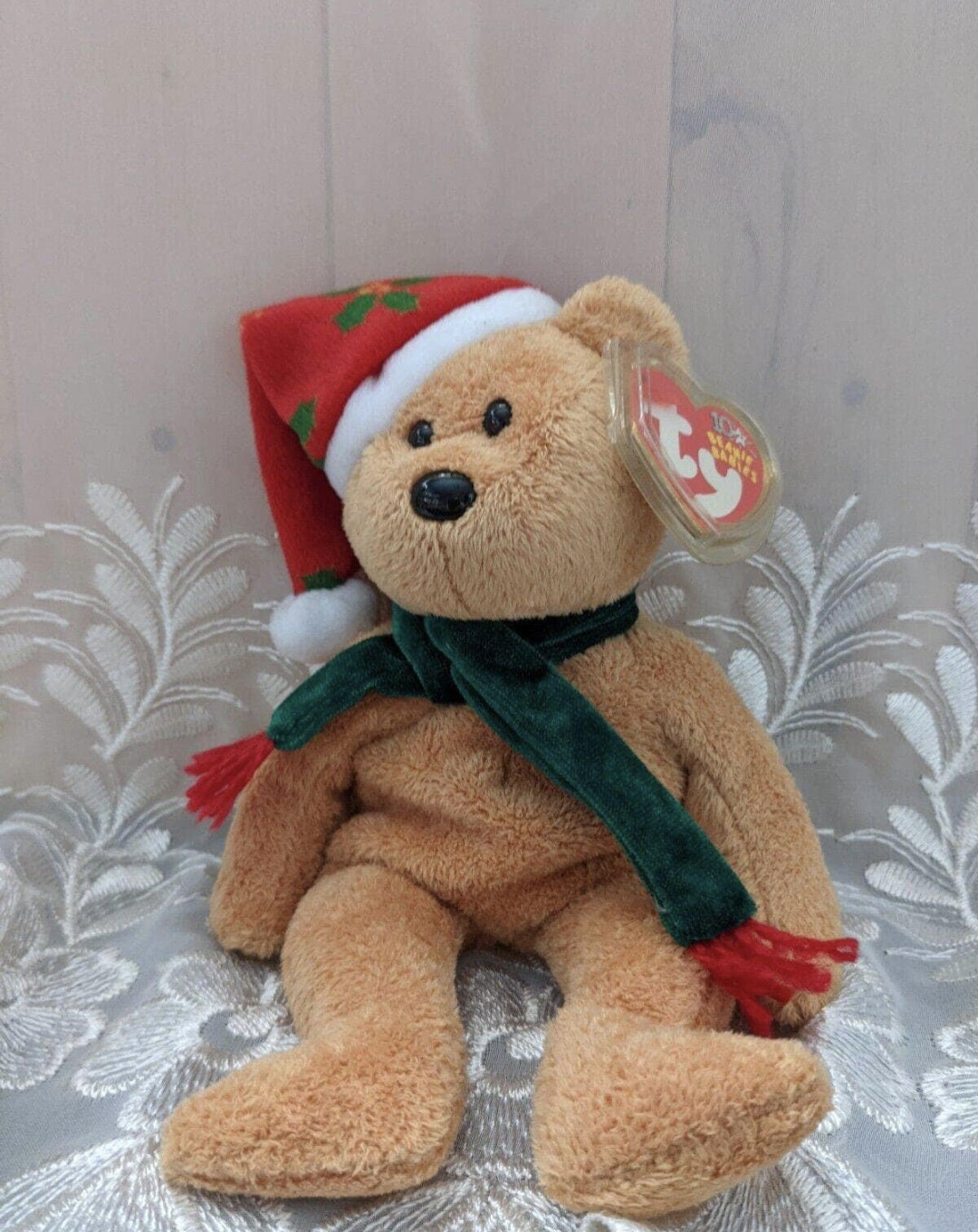 Ty Beanie Baby - 2003 Holiday Teddy Bear (8.5in) - Etsy