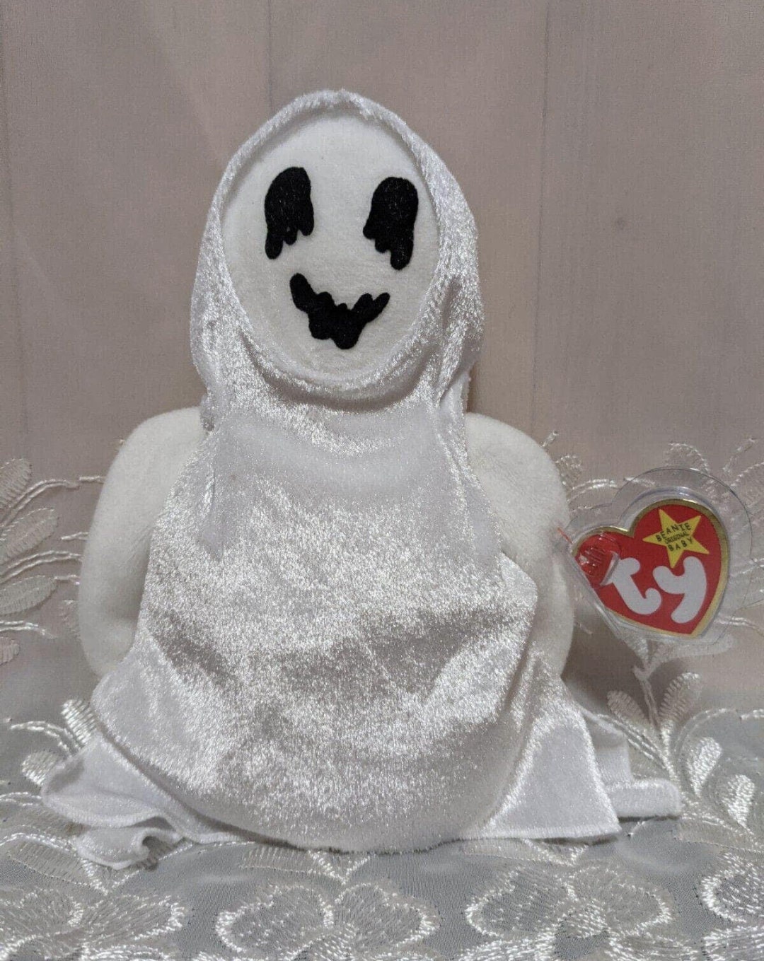 Ty Beanie Baby Sheets the White Ghost (7in)