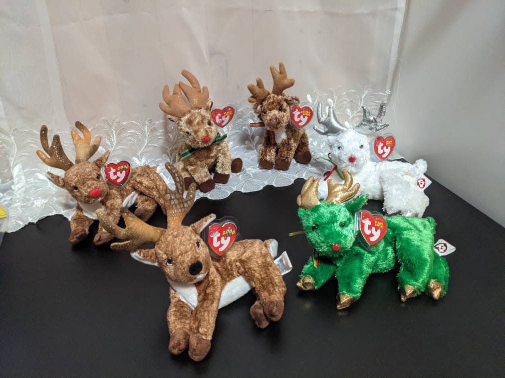 White Reindeer Toy - Etsy White Reindeer Toy - Etsy