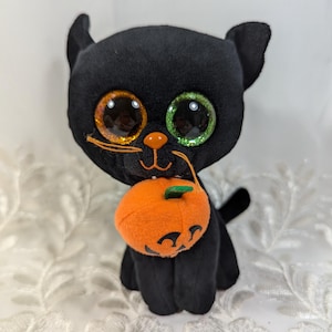 Ty Beanie Boo Shadow the Black Halloween Cat (6in) No Tag