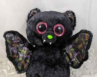 Ty Beanie Boo - Dart The Black Halloween Bat (9 in) No Tag