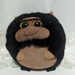 Ty Beanie ballz - Tank The Black And Brown Gorilla (8in) Pre-owned Condition