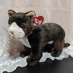 Ty Classic - Mystery the cat - Mint With Mint Tags, Realistic Vintage  Plush Toy Cat 1999 12in