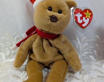 Ty クマぬいぐるみ クリスマス Ty Beanie Baby「1998 Holiday Teddy」クリスマスベア（8.5インチ