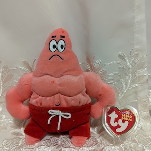 Ty Beanie Baby - Muscle Man Star Patrick The Starfish (6in)