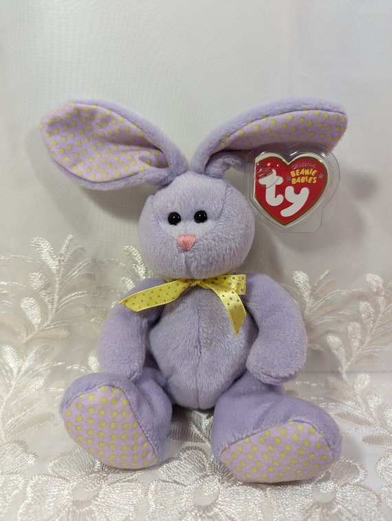 Purple bunny beanie baby hot sale